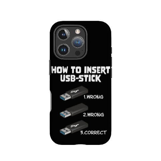 How To Insert USB Stick Funny Programmer Meme IPhone Cases