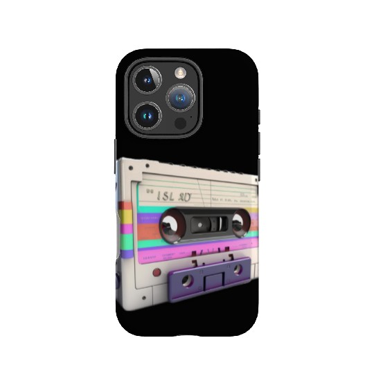 80s Music Cassette Tape : 3D, Neon, 80s songs IPhone Cases