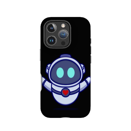 Cute robot cartoon icon illustration gifts IPhone Cases