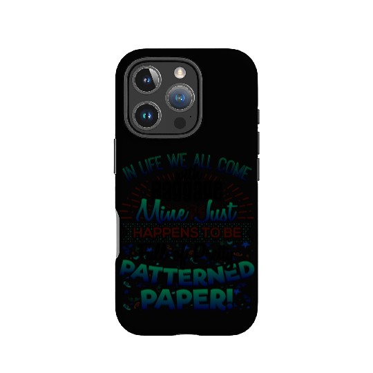 Scrapbooker Life Has Baggage Mine Patterned Paper IPhone Cases