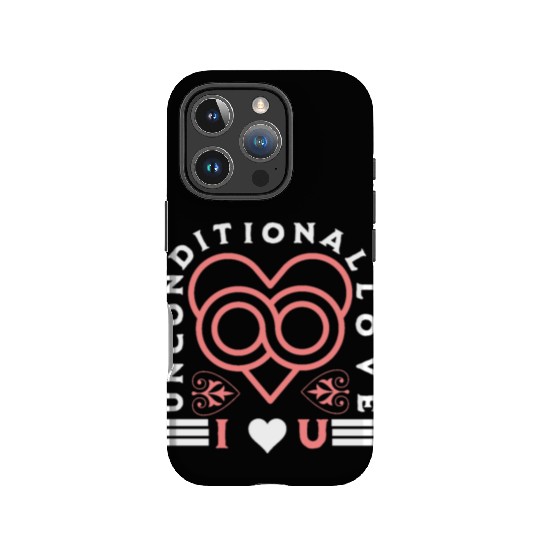 Unconditional Love, heart, I love, marriage, groom IPhone Cases