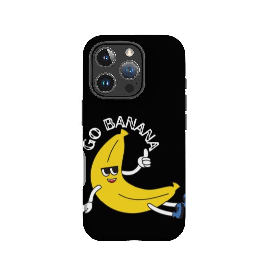 GO BANANA, for fruit lover kids. IPhone Cases