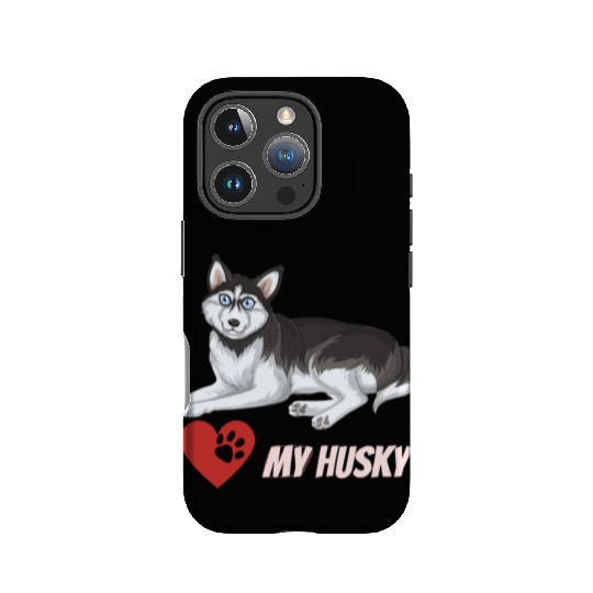 I Love My Husky IPhone Cases
