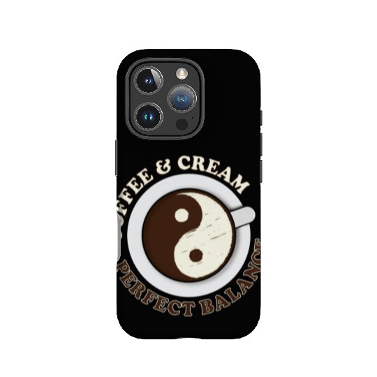 Yin Yang Yoga Coffee and Cream IPhone Cases