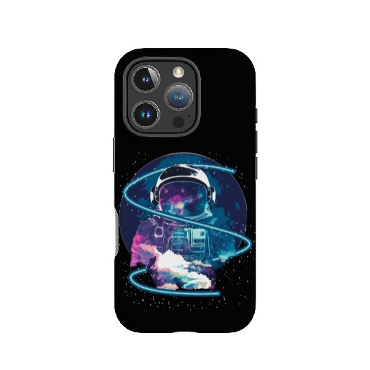 Galaxy Astronaut Full Moon Astronomy Space Science IPhone Cases