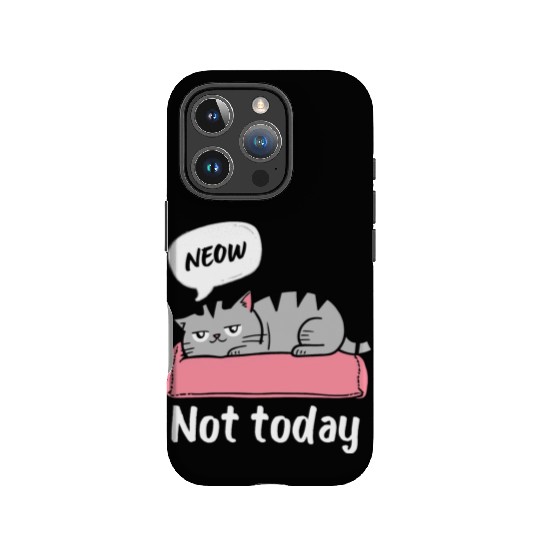 Funny Lazy Bored Cat | For Cat Mom Cat lovers IPhone Cases