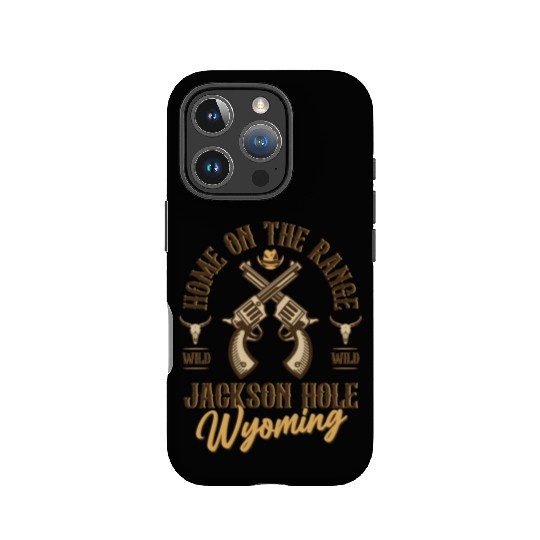 Jackson Hole Wyoming wild west town IPhone Cases
