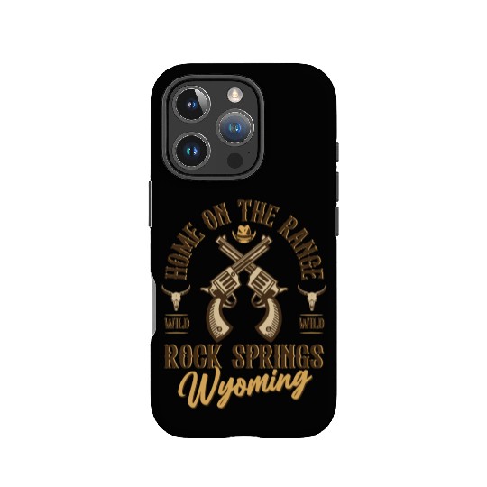 RockSprings Wyoming wild west town IPhone Cases