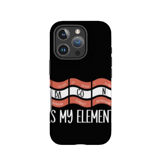 Funny Science Pun Bacon Periodic Table IPhone Cases