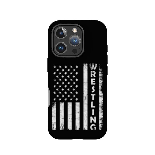 Wrestling Vintage Usa Flag Wrestling IPhone Cases