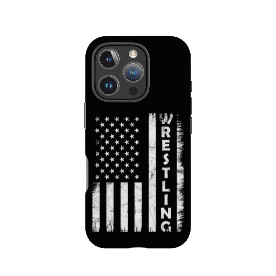 Wrestling Vintage Usa Flag Wrestling IPhone Cases