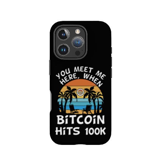 Bitcoin goes to moon IPhone Cases