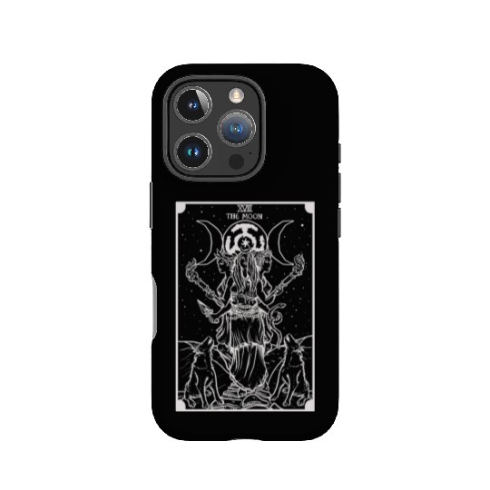 The Goddess Hecate in The Moon Tarot Card (Shadow) IPhone Cases