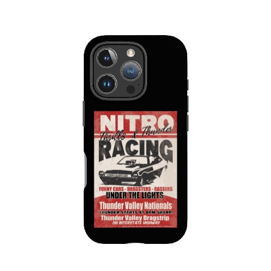 Vintage Hot Rod Classic Funny Drag Racing Poster IPhone Cases