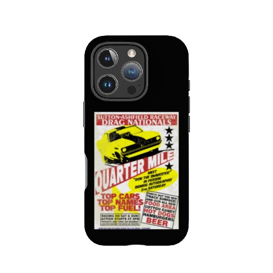 Vintage Hot Rod Classic Drag Racing Poster IPhone Cases