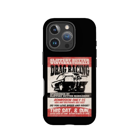 Vintage Hot Rod Classic Drag Racing Poster IPhone Cases