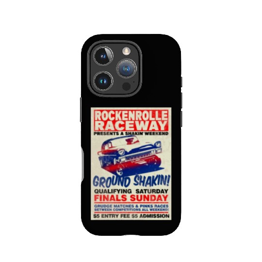 Vintage Hot Rod Classic Drag Racing Poster IPhone Cases
