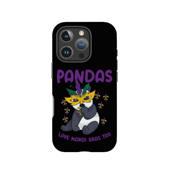 Mardi Gras Carnival Panda Mask Parade Costume IPhone Cases