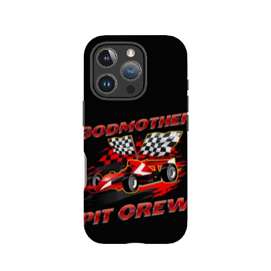 Godmother Pit Crew Race Car Birthday Party Racing IPhone Cases