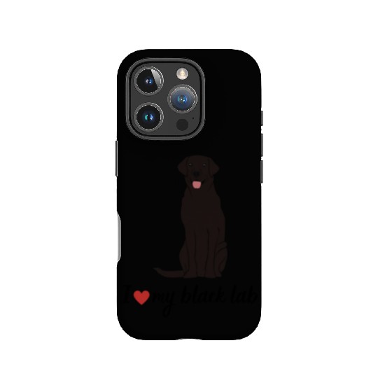 I love my black lab labrador Gift Lover IPhone Cases