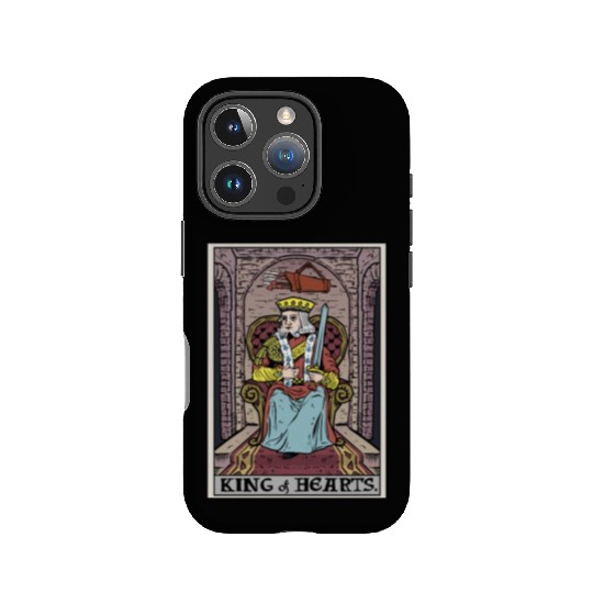 King of Hearts Tarot Card IPhone Cases