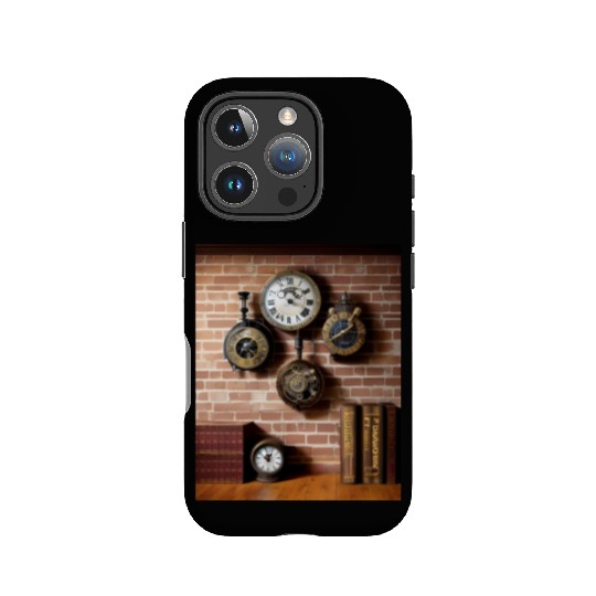 Ai art steampumk clocks IPhone Cases