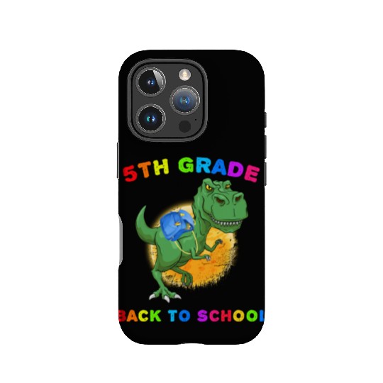5th Grade Back To School T Rex Dinosaur IPhone Cases