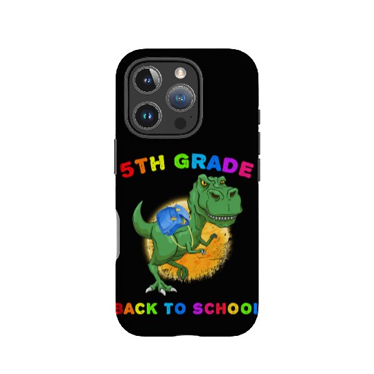 5th Grade Back To School T Rex Dinosaur IPhone Cases