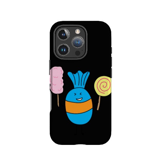 Cute Candy Holding Lollipop And Cutton Candy IPhone Cases