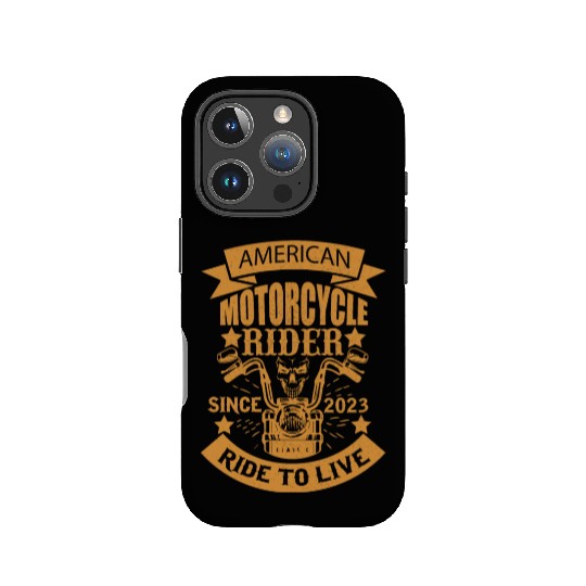 AMERICAN MOTORCYCLE RIDER SINCE 2023 RIDE TO LIVE IPhone Cases