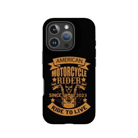 AMERICAN MOTORCYCLE RIDER SINCE 2023 RIDE TO LIVE IPhone Cases