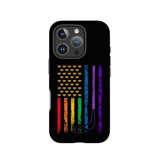American Sports Flag Rainbow LGBT Pride Month Ice IPhone Cases