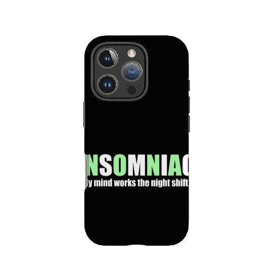 My mind works the night shift IPhone Cases
