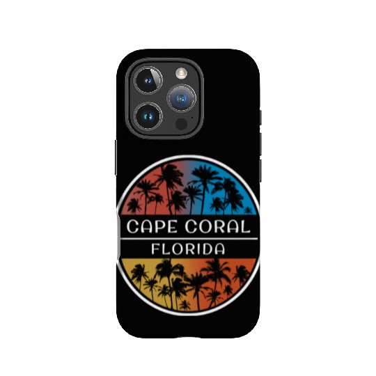 Cape Coral Florida Stylish Vacation Souvenir Palm IPhone Cases
