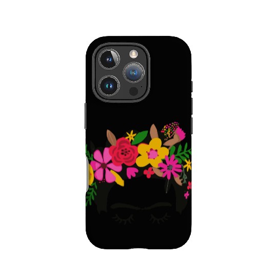 Frida Kahlo Illustration Floral Boho Style Mexican IPhone Cases