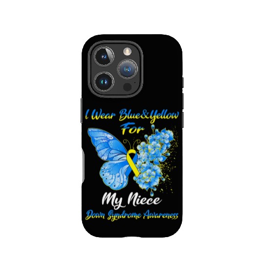 Kids I Wear Blue Yellow For My Niece Down Syndrom IPhone Cases