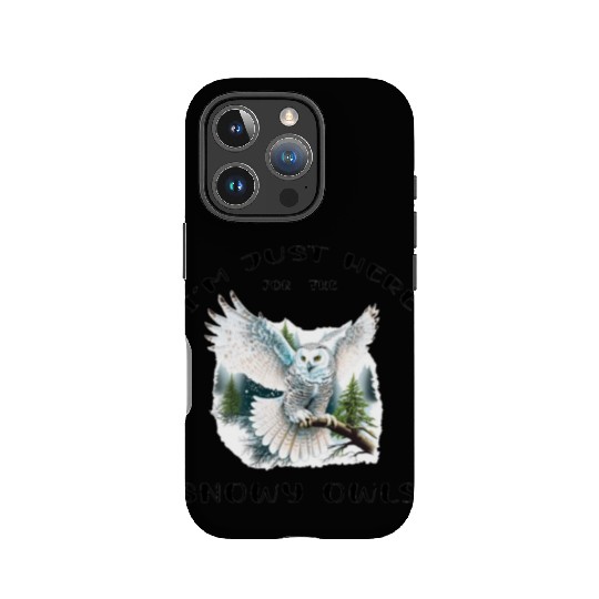 I'm Just Here for the Snow Owls - Birdwatching IPhone Cases