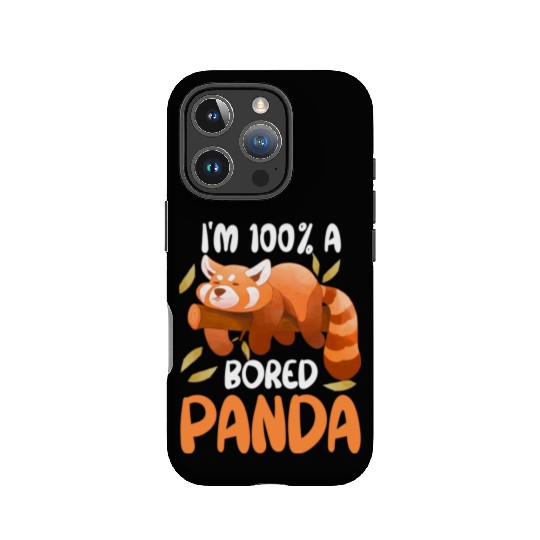 Red Panda Bored Cute Animal Lazy Animal Lover IPhone Cases