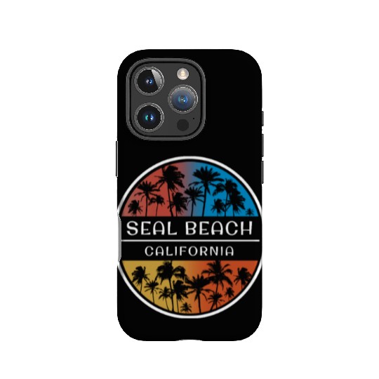 Seal Beach California Stylish Vacation Souvenir IPhone Cases