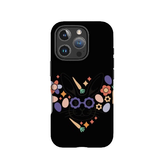 Easter Bunny With Glasses IPhone Cases