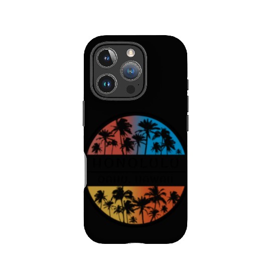 Honolulu Oahu Hawaii Hawaiian Islands Palm Tree IPhone Cases