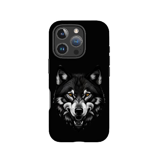 Black Wolf IPhone Cases