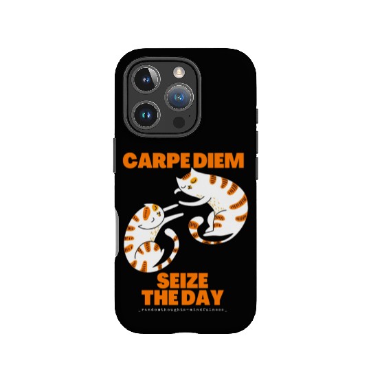 Cats Lover Carpe Diem Seize The Day IPhone Cases