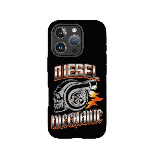 Diesel Mechanic Turbocharger Skull IPhone Cases