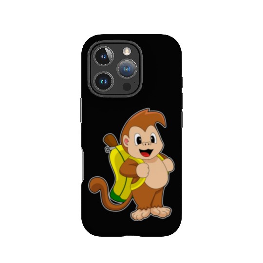 Monkey Banana Backpack IPhone Cases