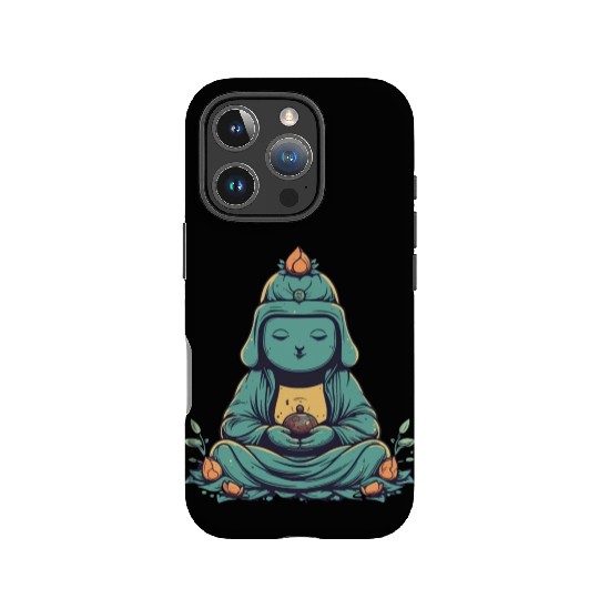 Meditating buddha IPhone Cases