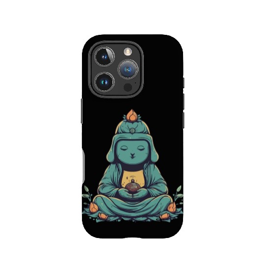 Meditating buddha IPhone Cases