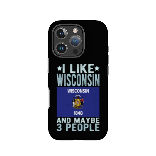 Wisconsin Flag US State IPhone Cases