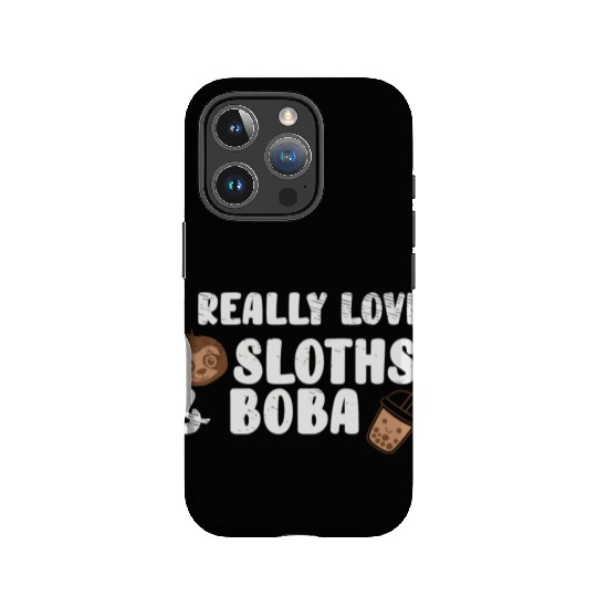 Cute Lazy Sloth Boba Tea Sweet Bubble Tea IPhone Cases