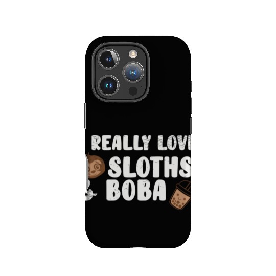 Cute Lazy Sloth Boba Tea Sweet Bubble Tea IPhone Cases